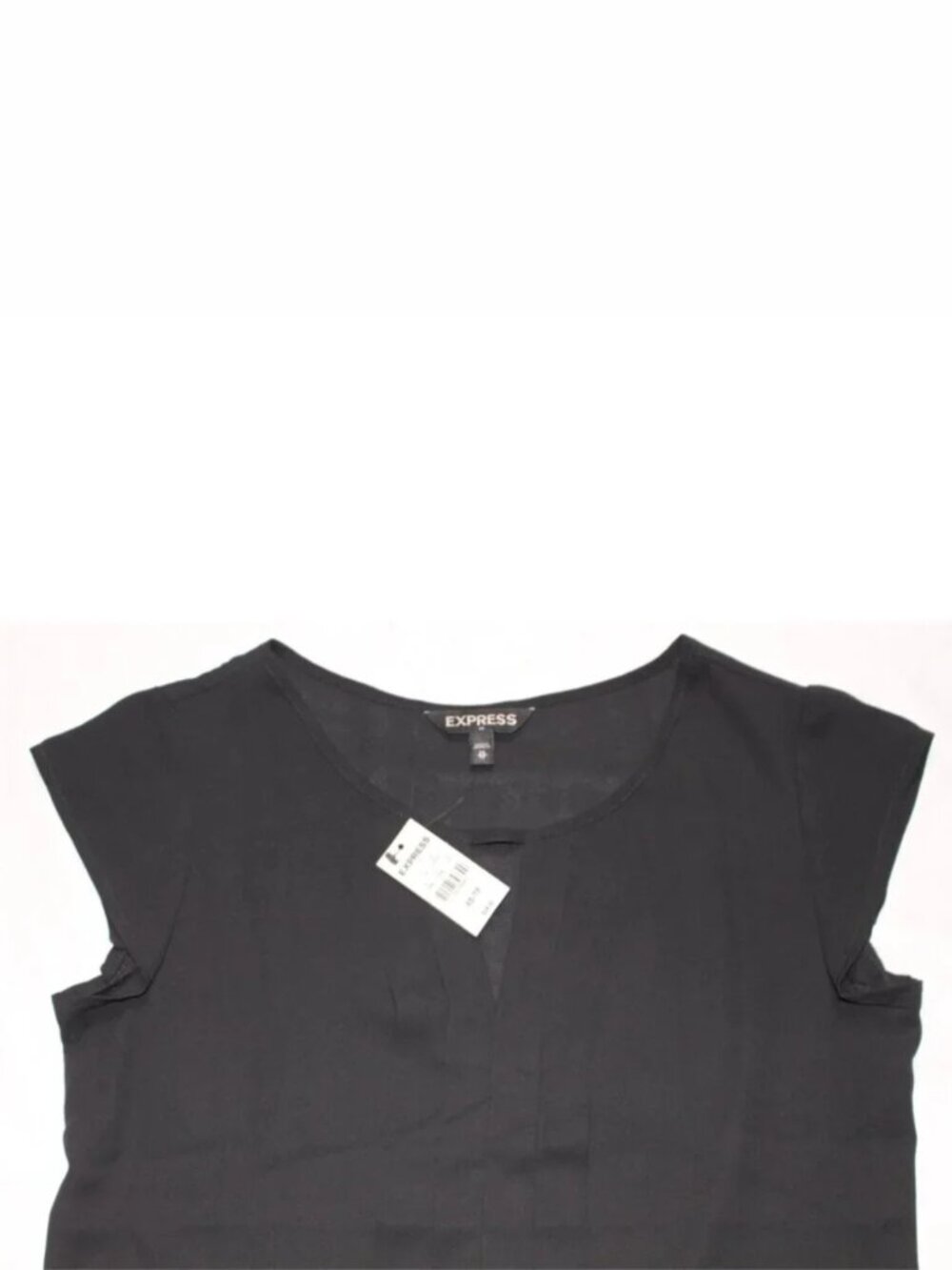 Express Women's Sleeveless Button-up Black Shirt NWT Size XS
